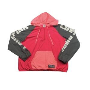 Victoria's Secret PINK Lightweight Hood Anorak Jacket Windbreaker Pink Size M/L